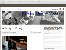 Tablet Screenshot of dougharemusic.com